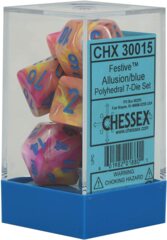 CHX30015 - Festive - Allusion/Blue - Polyhedral 7-Die Set