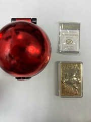 Pokémon Poliwhirl 23k Gold Plated Trading Card & Pokeball Burger King (Loose)