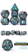 DAD566 Metal & Enamel Dice Set (7pcs) [Atlantis]