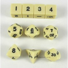 Koplow - Transparent Opaque - Ivory and Black 10 Set