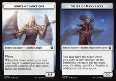 Angel of Sanctions // Vizier of Many Faces Double-Sided Token - Foil