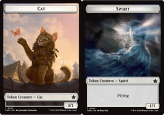 Spirit // Cat (0001) Doubled-Sided Token - Foil