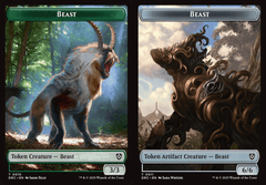 Beast (0010) // Beast (0011) Double-Sided Token - Foil