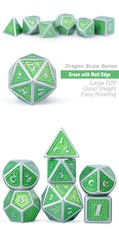 DAD597 Metal & Enamel Dice Set (7pcs) [Serpent]