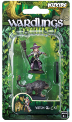 Wardlings - Wave 3 - Painted Minis - Girl Witch & Witch's Cat