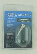 Magnets Variety Pack, Pkg 24, 6 Sizes