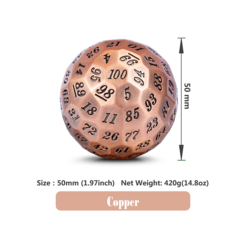 DAD320 - Metal D100 Dice [Copper]