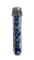 DAD031 - Resin Dice Set (7pcs) - Pearlescent Blue
