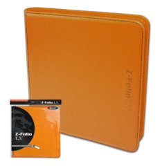 BCW Z-Folio LX - Orange with Black Stitch-12 Pocket