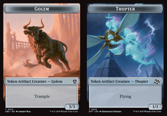 Golem (0014) // Thopter (0010) Double-Sided Token