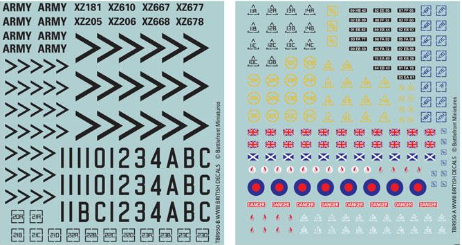 British Decal Set (TBR950)