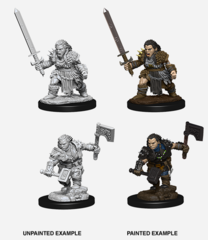 Female Dwarf Barbarian - 73694 - Pathfinder Battles Deep Cuts Unpainted Minis