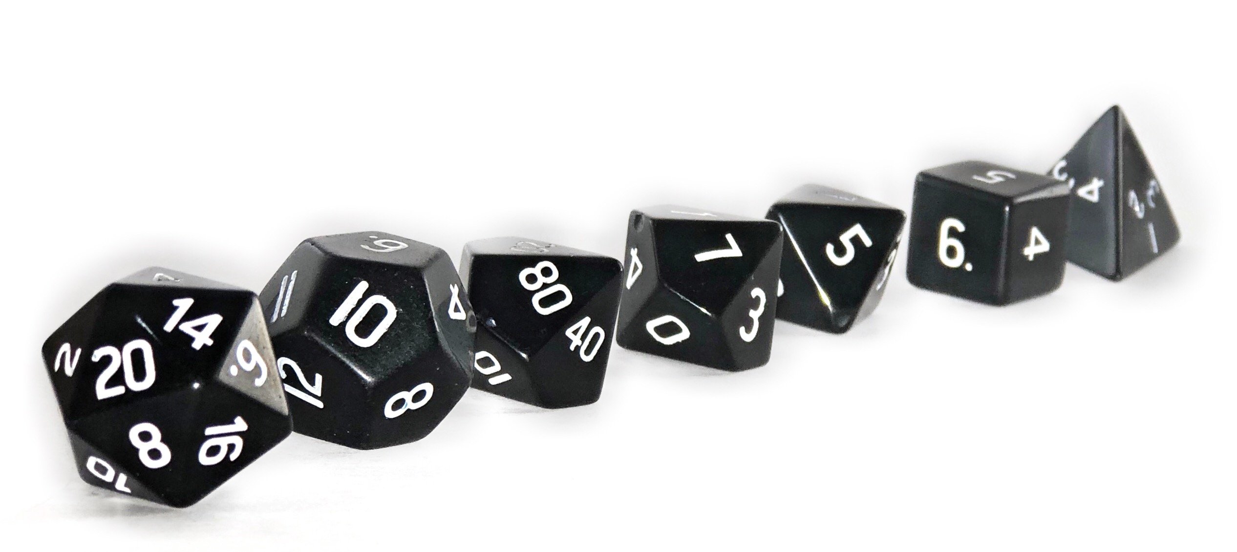 Obsidian (Black with White Numbers)