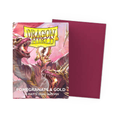 Dragon Shield - Dual Matte Sleeves - Pomegranate/Gold (100ct)