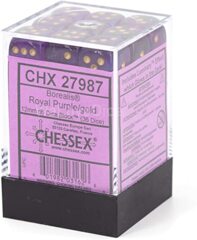 CHX27987 - Luminary Royal Purple/Gold 12mm d6 Dice Block (36 Dice)