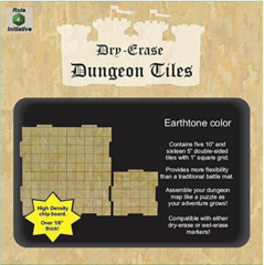 Dry Erase Dungeon Tiles, Sand Color - Pack of 5 10