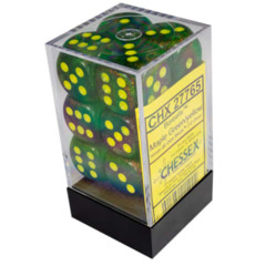 CHX27765 - Borealis Maple Green/yellow - 16mm d6 Dice block