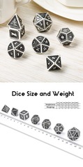 DAD565 Metal & Enamel Dice Set (7pcs) [Cowboy]