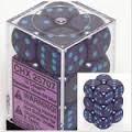 CHX25707 - Dice d6 Set: Cobalt - 16mm (12) Block of Dice