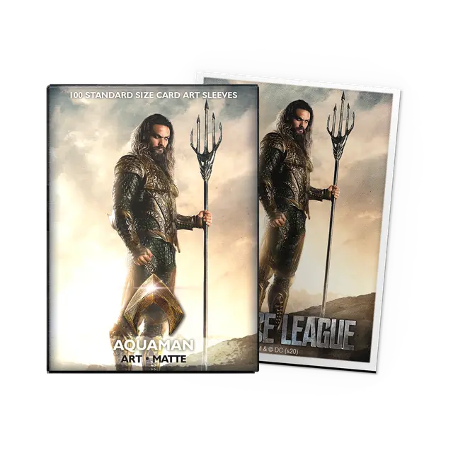 Dragon Shield - Matte Art Sleeves - Justice League Aquaman (100ct)