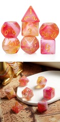 Acrylic Dice Set (7pcs) [Flamingo]