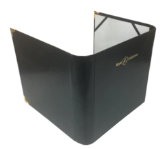 Three-panel faux leather DM screen / accessories folder w/ R4I logo