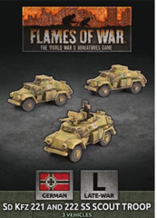 Sd Kfz 221 and 222 SS Scout Troop(GBX157)