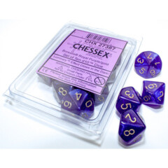 CHX27387 - Luminary Royal Purple/Gold Set of Ten d10 Dice