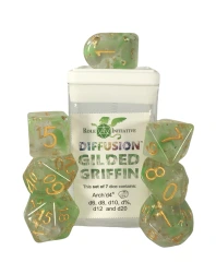 Sets of 7 w/ Arch'd4: Diffusion Gilded Griffin w/ Symbol on d20