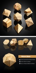 DAD816 Gemstone Dice Set (7pcs) [Picture Jasper (Natural)]