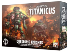 Adeptus Titanicus: Questoris Knights with Thunderstrike Gauntlets and Rocket Pods