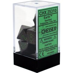 CHX25310 - Speckled Earth 7 Dice Set