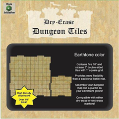 Dry Erase Dungeon Tiles, Earthtone - Pack of 5 10