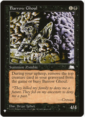 Barrow Ghoul - The List