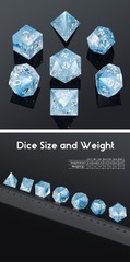 DAD633 Sharp Edge Dice Set (7pcs) [Frozen]