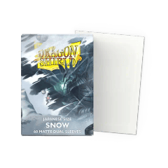 Dragon Shield - Japanese Size Dual Matte Sleeves - Snow (60ct)