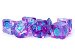 16mm Resin Poly Dice Set Unicorn: Violet Infusion