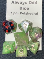 Always Odd Dice - 7pc. Polyhedral - Glitter Goblin