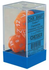 CHX30007 - Festive - Flare/White - Polyhedral 7-Die Set