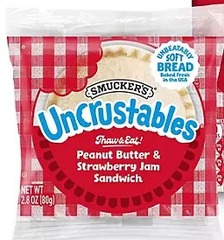 Smucker's Uncrustables Peanut Butter and Strawberry Jam Sandwiches