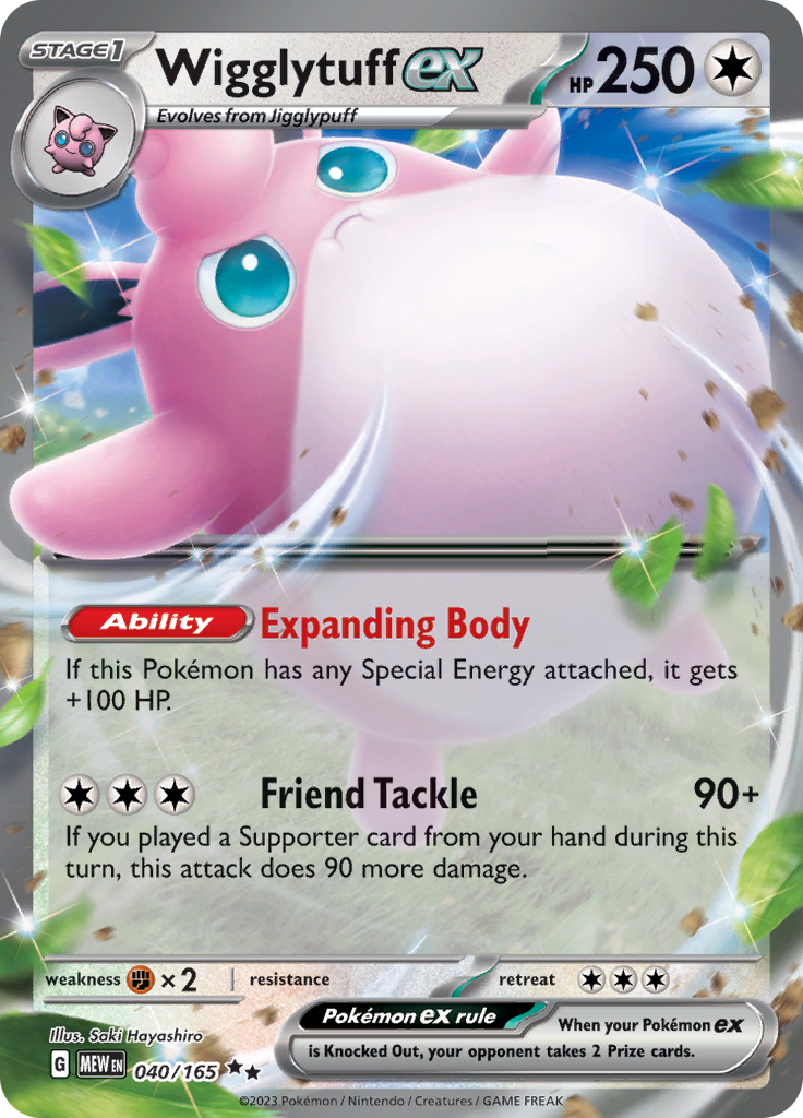 Wigglytuff ex - 040/165 - Double Rare