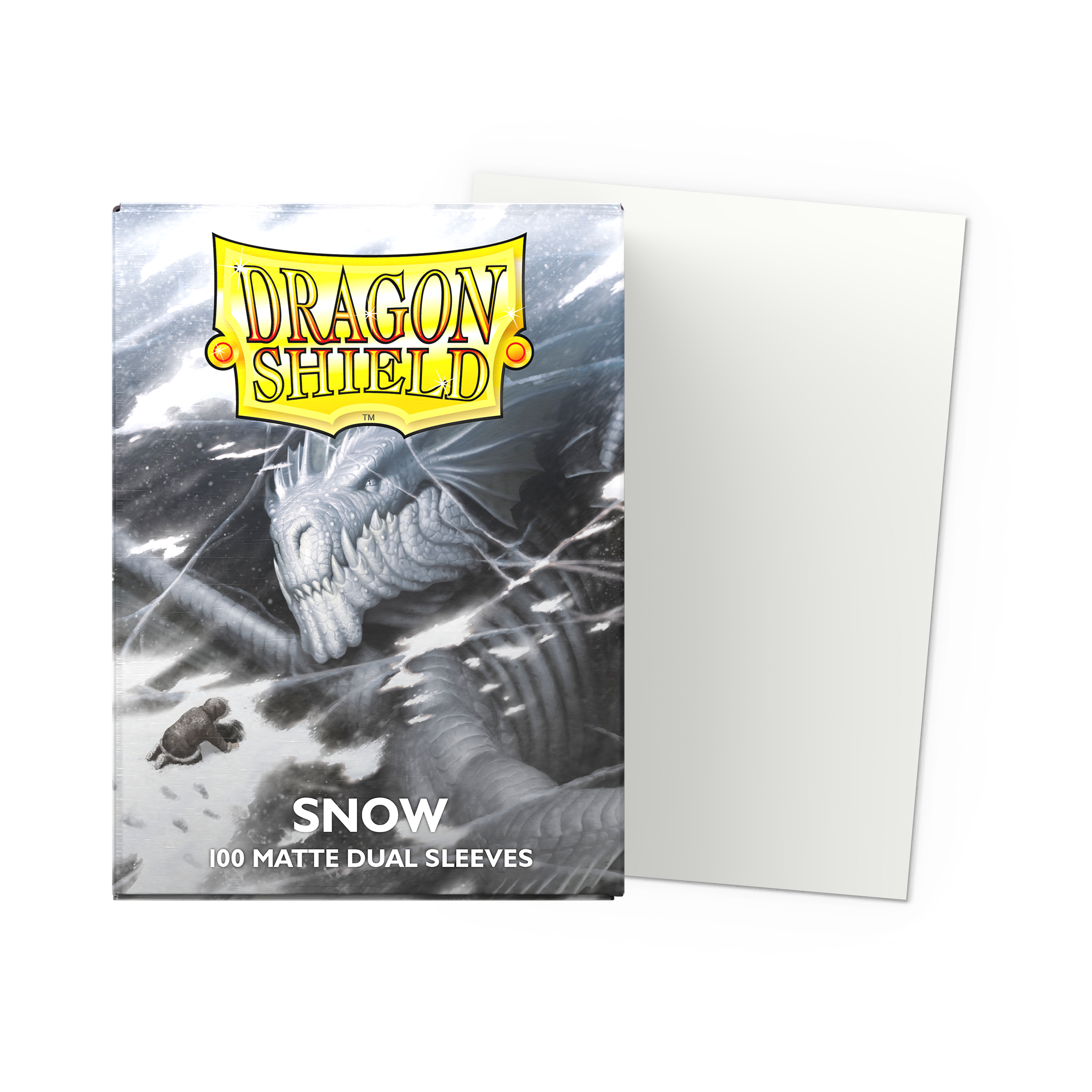 Dragon Shield Sleeves: Dual Matte Snow (Box Of 100)
