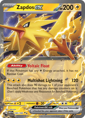 Zapdos ex - 145/165 - Double Rare