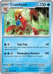 Crawdaunt - 048/167 - Common - Reverse Holo