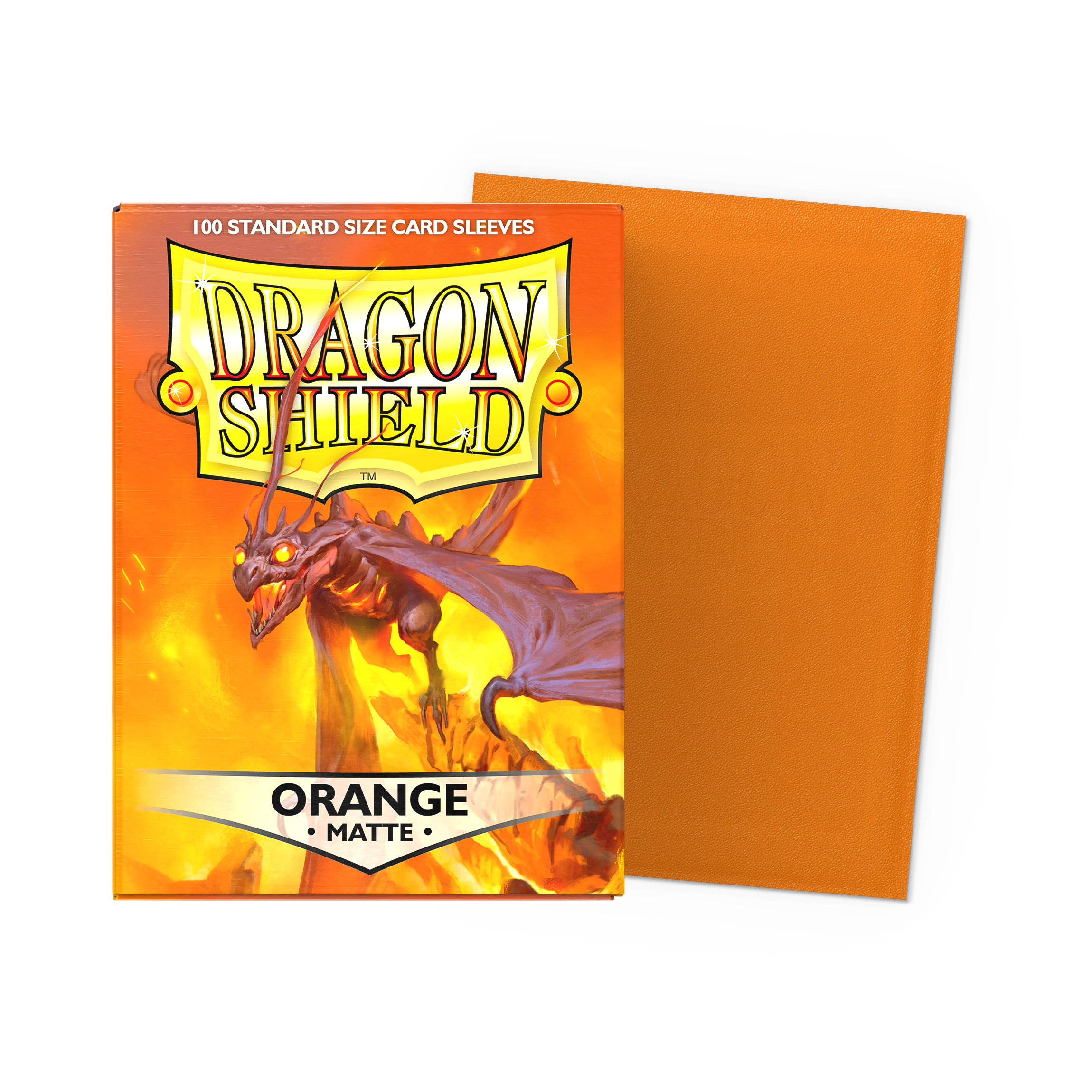 Dragon Shield Sleeves: Matte Orange (Box Of 100)
