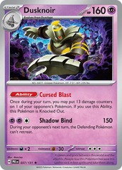 Dusknoir - 037/131 - Rare - Reverse Holo