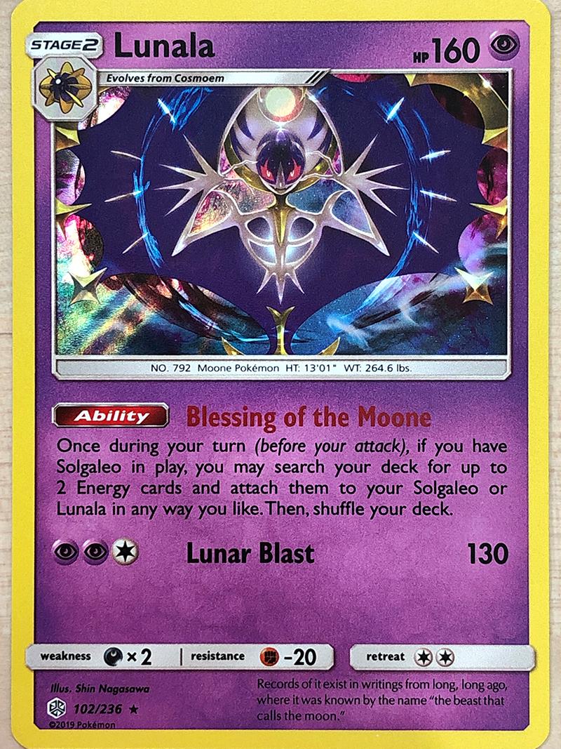 Lunala - 102/236 - Reverse Holo