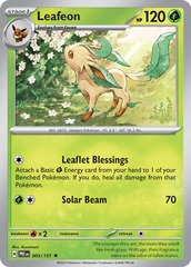 Leafeon (Poke Ball Pattern) - 005/131 - Rare - Reverse Holo