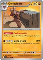 Conkeldurr (Master Ball Pattern) - 049/086 - Rare - Holo