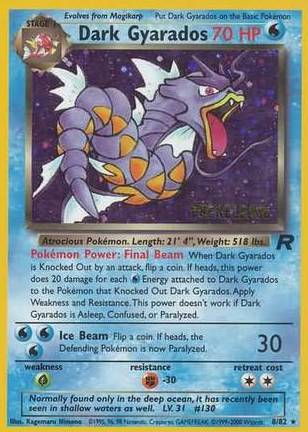 Dark Gyarados - 8/82 - Rare - Prerelease Promo